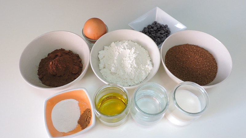 Ingredientes para elaborar los cupcakes