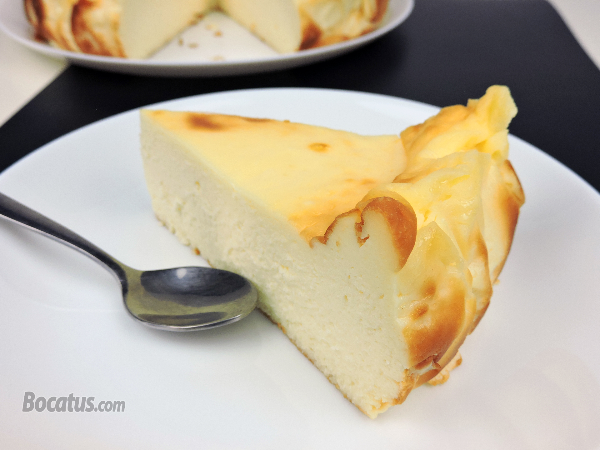 Tarta de Queso fácil y rica sin base de galleta ni cobertura