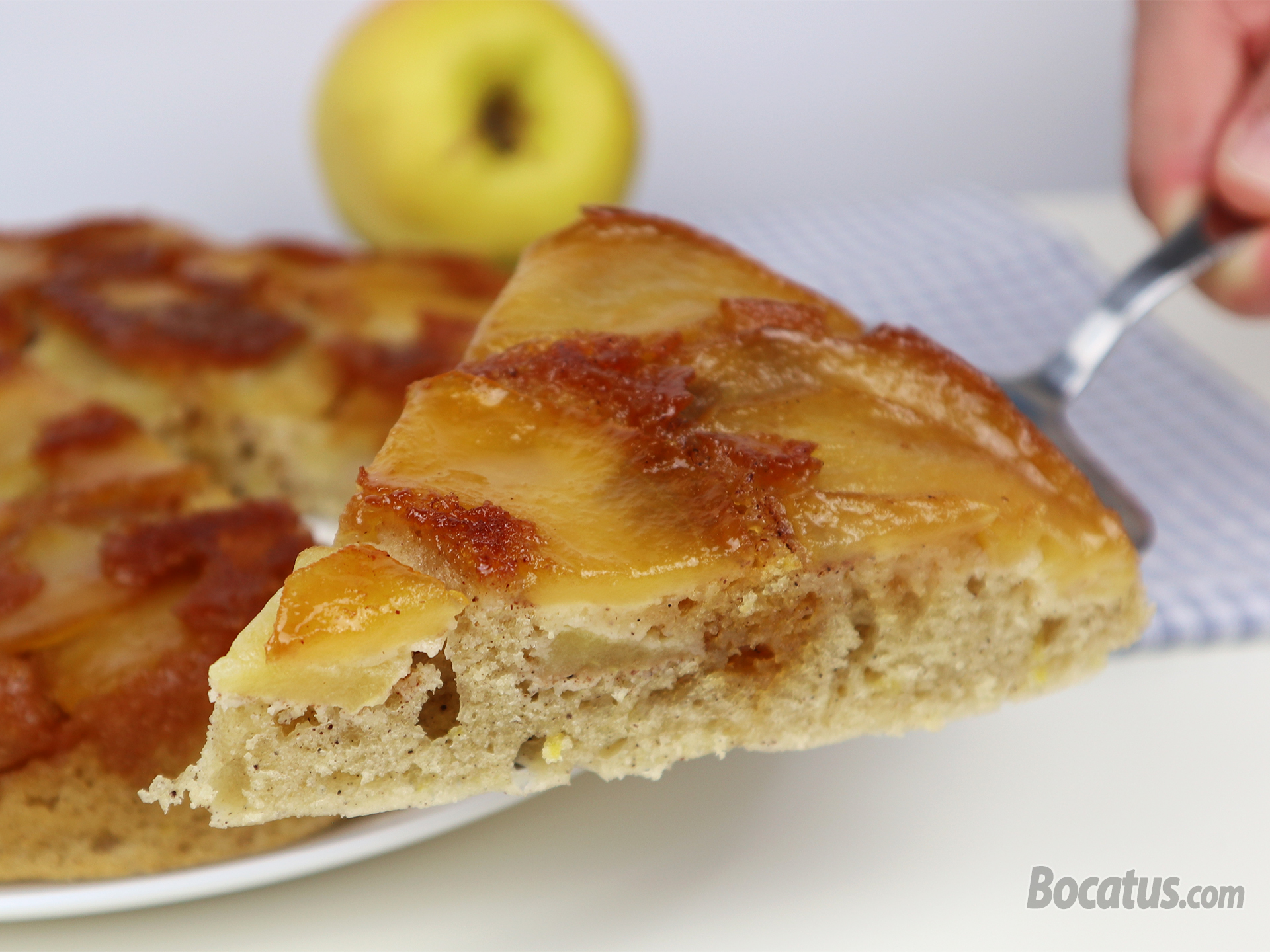 PASTEL DE MANZANA sin horno hecho en SARTÉN