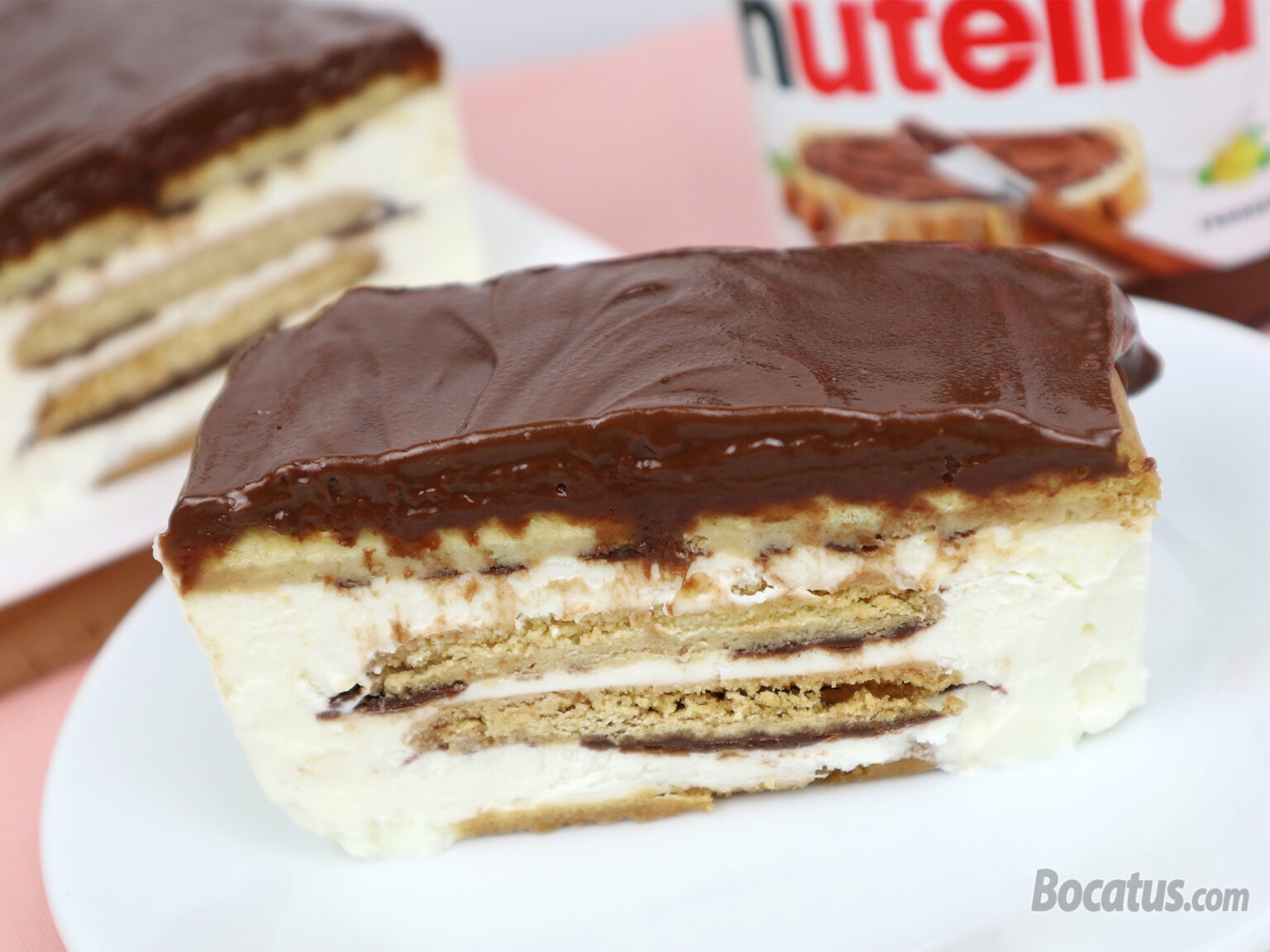 Tarta De Galletas Y Nutella Helada