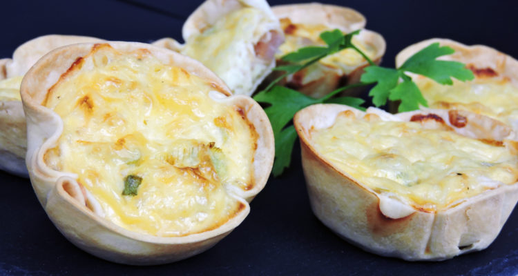Quiche de bacon y queso (versión “miniquiche”) Quiche de bacon y queso (versión “miniquiche”)