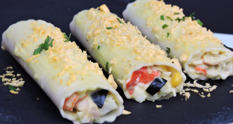Canelones de verano (receta sin horno) Canelones de verano (receta sin horno)