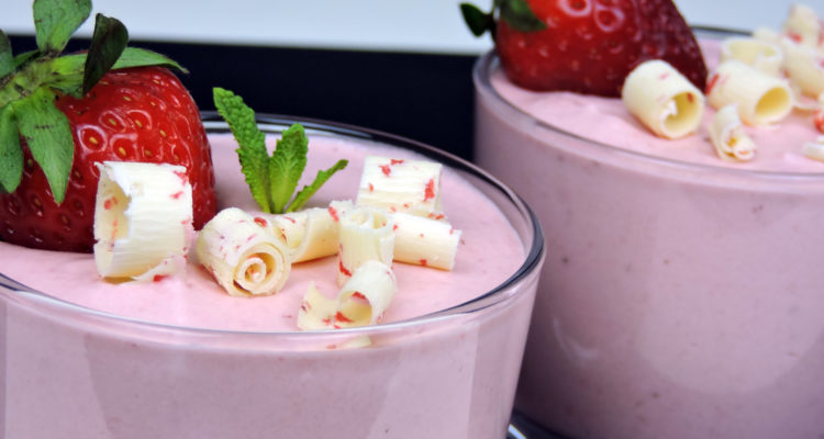 Mousse de fresa Mousse de fresa