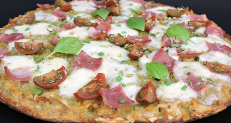 Pizza con base de patata Pizza con base de patata