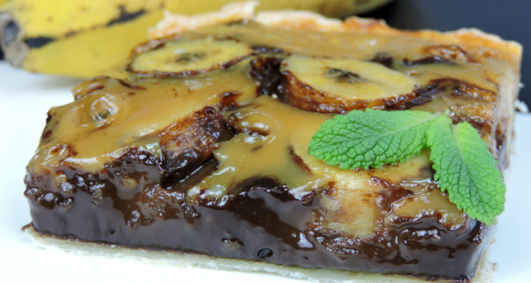 Pastel de chocolate y plátano Pastel de chocolate y plátano