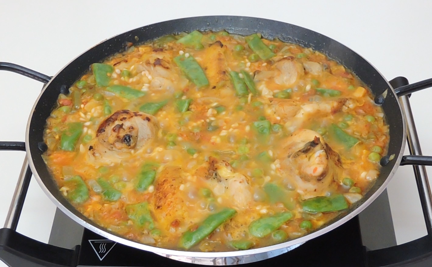 Paella de pollo