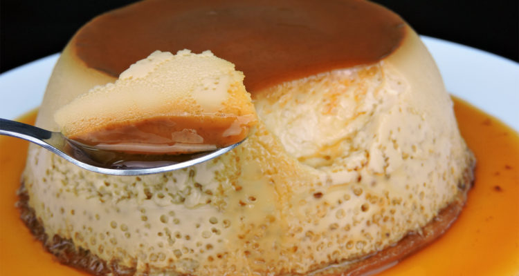 Flan de café con leche condensada Flan de café con leche condensada