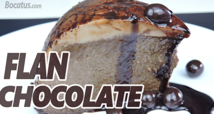Flan de chocolate Flan de chocolate