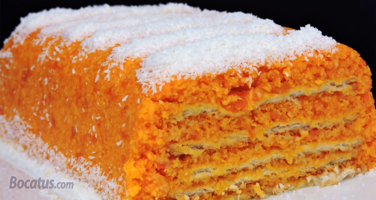 Receta de tarta de zanahoria y galletas (sin horno) Receta de tarta de zanahoria y galletas (sin horno)