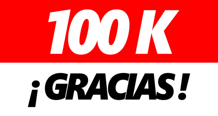 100.000 suscriptores en YouTube 100.000 suscriptores en YouTube