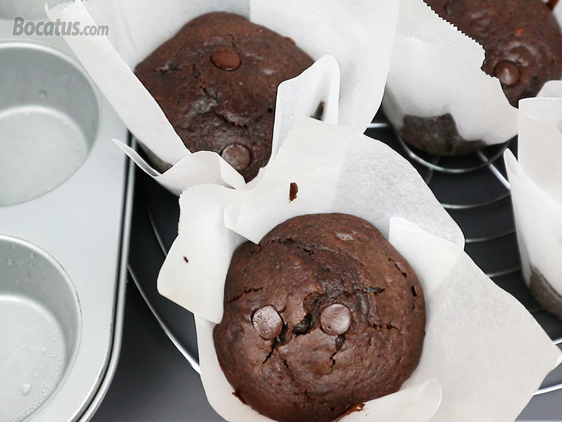 MUFFINS de CHOCOLATE "estilo Starbucks"