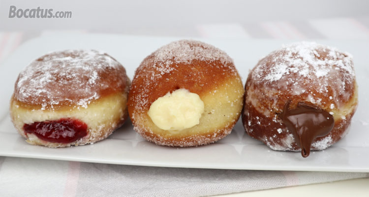 ¡Donuts Rellenos! con 3 rellenos diferentes: Crema, Fresa y Nutella ¡Donuts Rellenos! con 3 rellenos diferentes: Crema, Fresa y Nutella