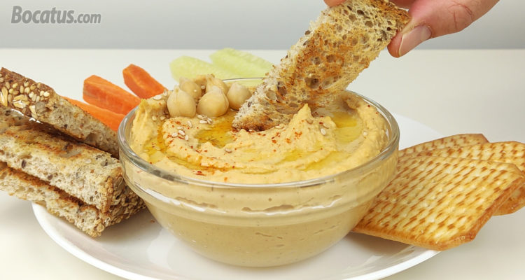 Cómo hacer Hummus casero de garbanzos Cómo hacer Hummus casero de garbanzos