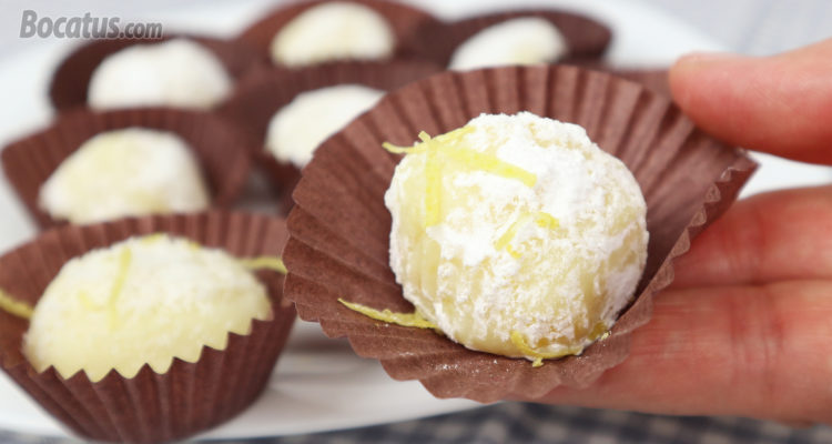 Trufas de Chocolate blanco y Limón Trufas de Chocolate blanco y Limón