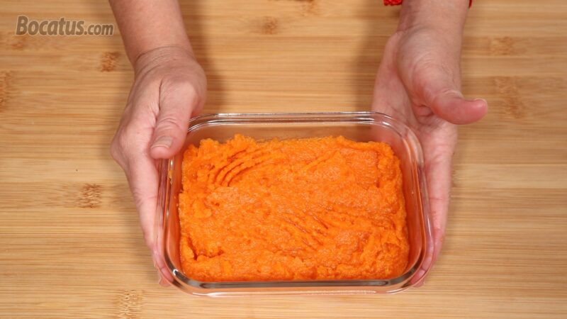 Puré de boniato terminado