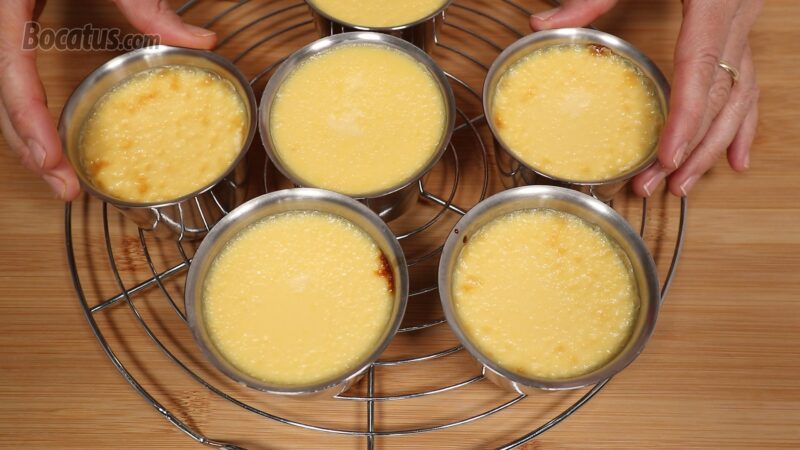Flanes de queso horneados