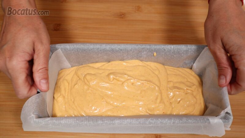 Tarta de queso con calabaza antes de hornear Tarta de queso con calabaza antes de hornear