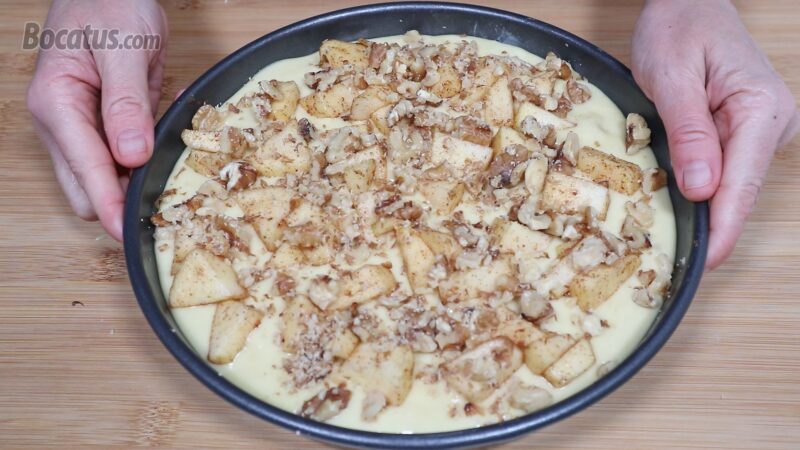 Bizcocho listo para hornear