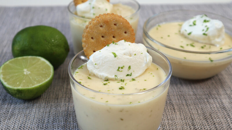 Natillas caseras de lima (fáciles y cremosas)